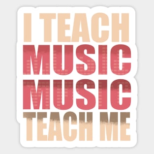 Educational Music Teacher Sticker